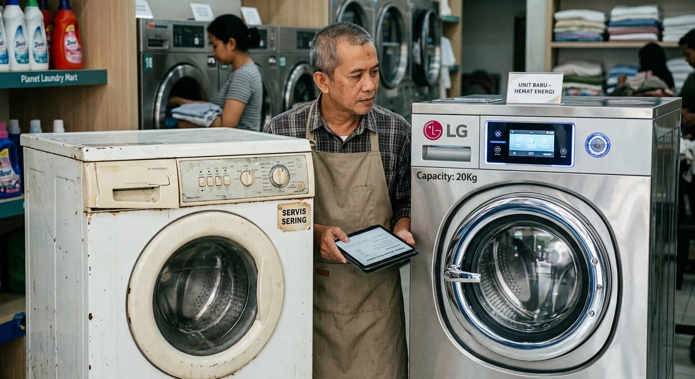 Kapan Waktunya Pensiunkan Mesin Lama dan Beli Mesin Laundry Baru?